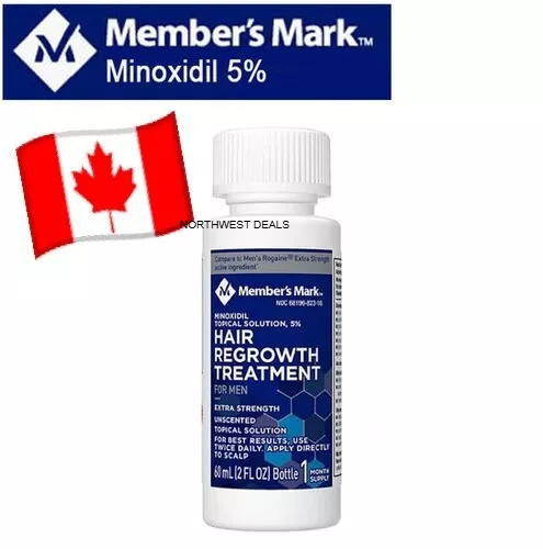 5% MINOXIDIL Topical Hair Growth Liquid- Members Mark * 1-12 MONTH SUPPLY* 12/2026+