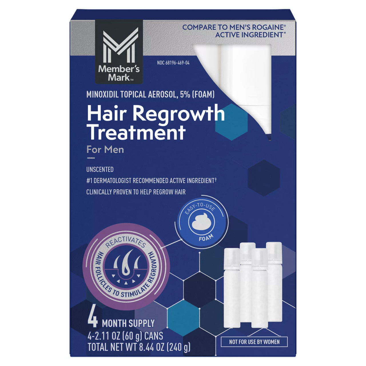Members Mark Hair Regrowth Foam for Men