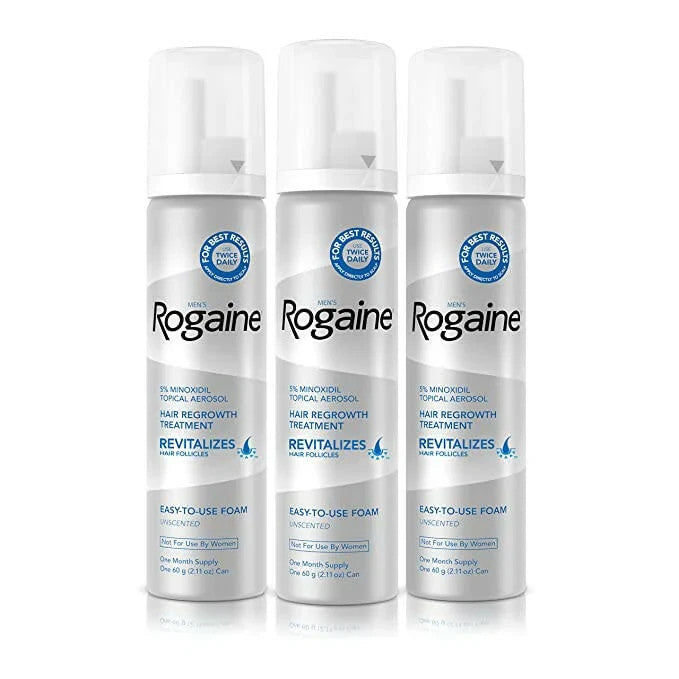 5% MINOXIDIL Hair Growth Foam- ROGAINE  * 3 MONTH SUPPLY* (expiery-06/2026+)