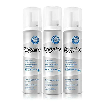 5% MINOXIDIL Hair Growth Foam- ROGAINE  * 3 MONTH SUPPLY* (expiery-06/2026+)