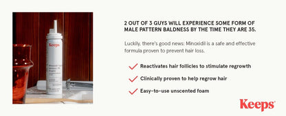5% MINOXIDIL Topical Hair Growth FOAM- Keeps * 1-3 MONTH SUPPLY* 05/2025+ - NORTHWEST DEALS