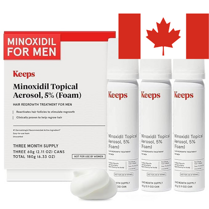 5% MINOXIDIL Topical Hair Growth FOAM- Keeps * 1-3 MONTH SUPPLY* 05/2025+ - NORTHWEST DEALS